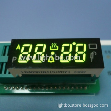 Custom Green Oven Display, 4-digit 0.38" With Operating Temperture 120c 